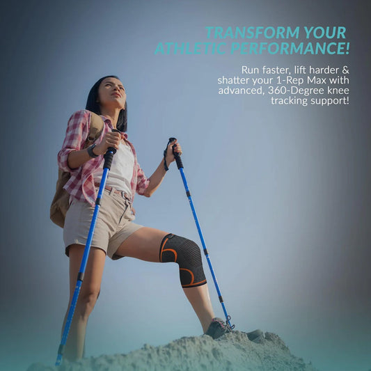 1 PIECE - Knee Support Compression Sleeve Knee Pad, Arthritis Wrap Pad, ACL, Running, Pain Relief, Injury Recovery,