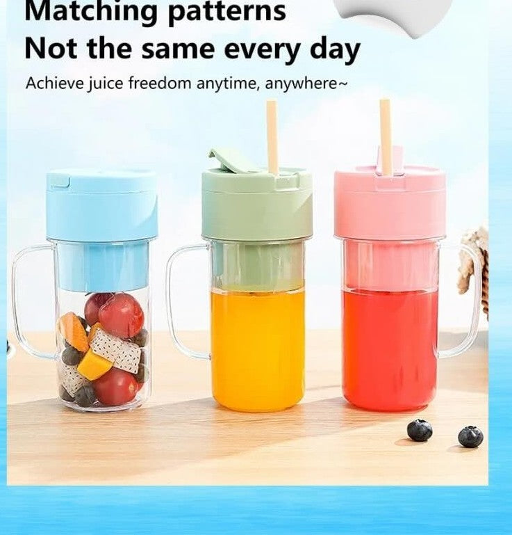 Crusher Juicer 2 In 1 Mini Portable USB Rechargeable High Quality 6 Blades