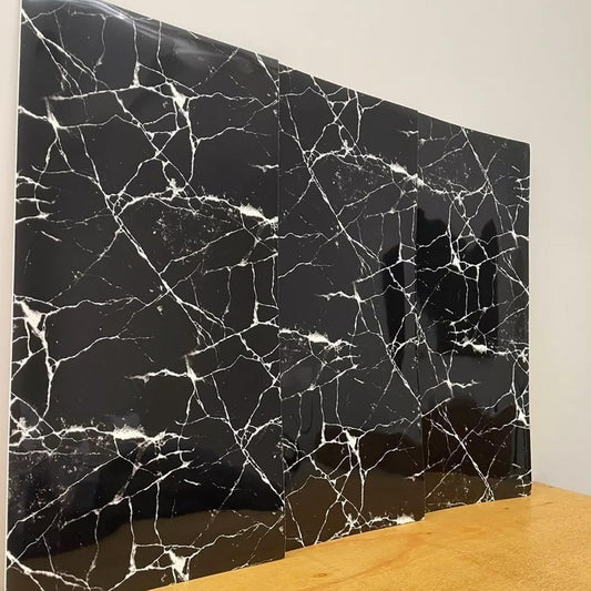 Marble Sheet Sticker | Black & White | 60 x 200 cm Size: 60 x 200 cm