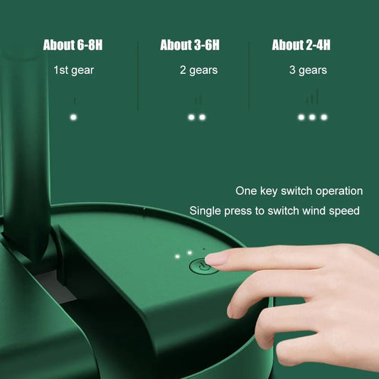 3 Speed Big size Rechargeable Mini Folding Telescopic Fan USB Rechargeable Floor Fan for Student Dormitory Home Outdoor Camping Office Small Desktop mini Fan